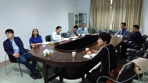 与学生处交流，王标主任、高于副主任参加